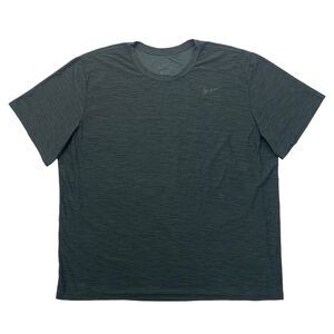Nike Dri Fit T Shirt Mens XXL 2XL Charcoal Standard Fit Breathe Fitness Training